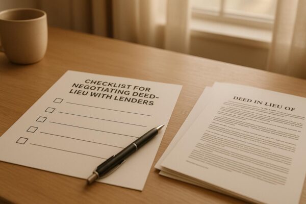Checklist for Negotiating Deed-in-Lieu with Lenders