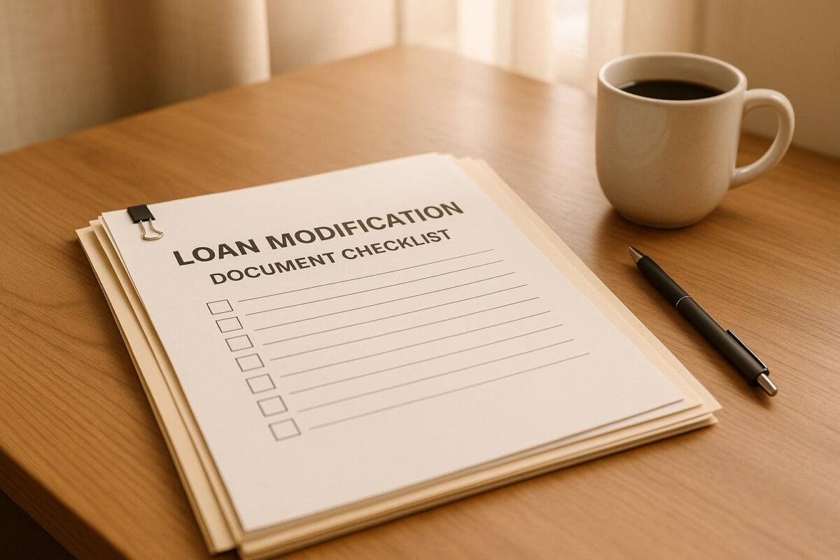 Loan Modification Document Checklist