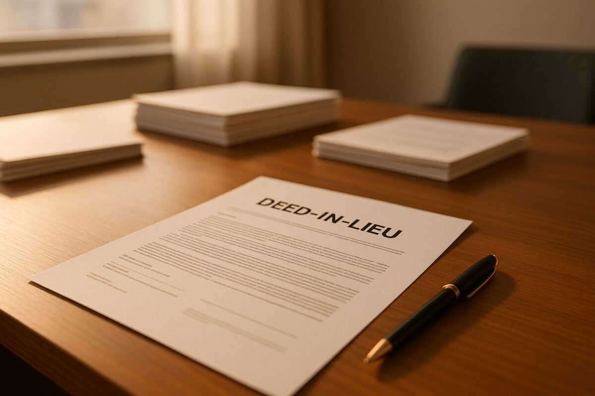 Lender Requirements for Deed-in-Lieu Documents